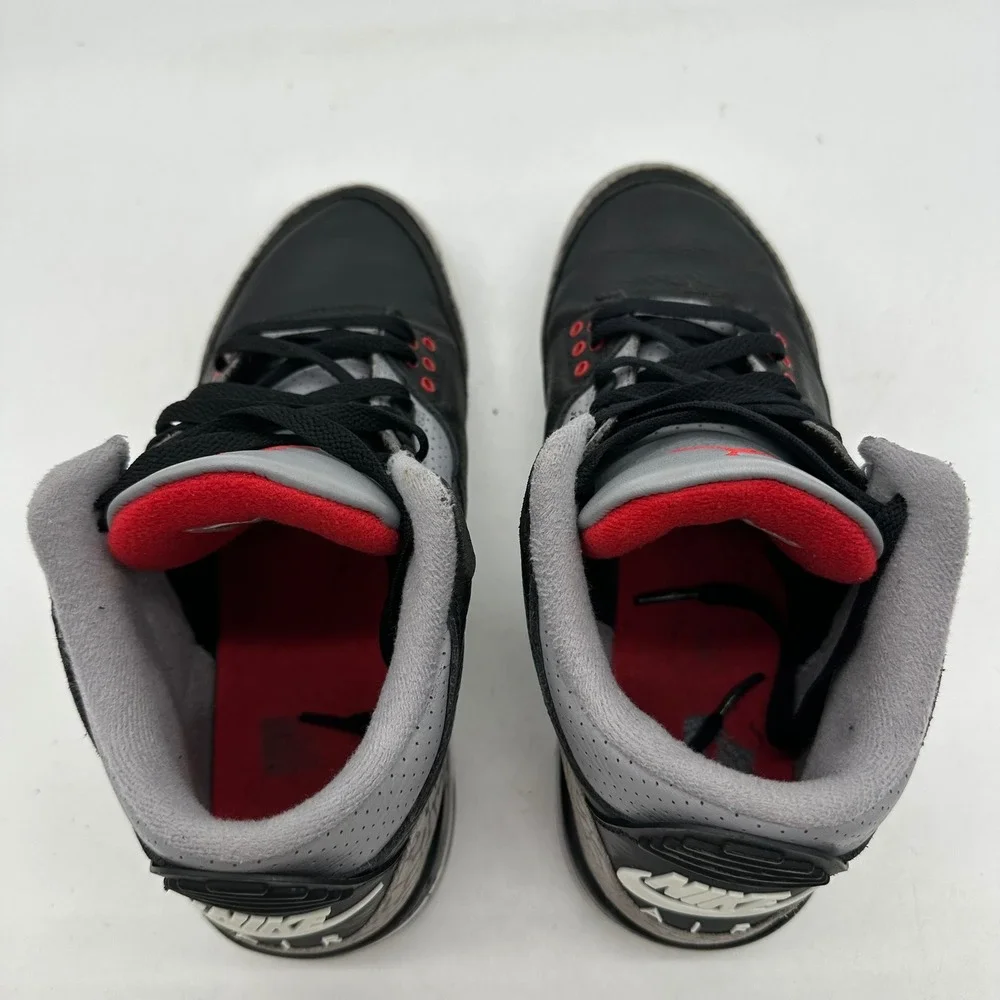 Nike DM0967-010 Youth 7Y Sneakers Air Jordan 3 Retro OG GS Black Cement 2024